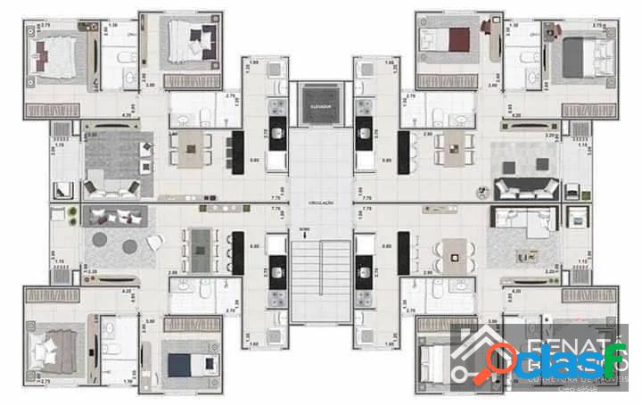 Apartamento com 2 quartos, 75m², à venda em Poços de