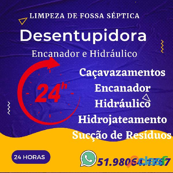 Desentupidora Rio Branco, Canoas RS 51.98064.1767 Whatsapp