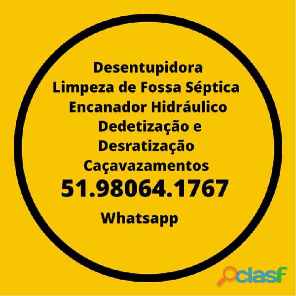 Desentupidora em Sapiranga RS 51.98064.1767 Whatsapp