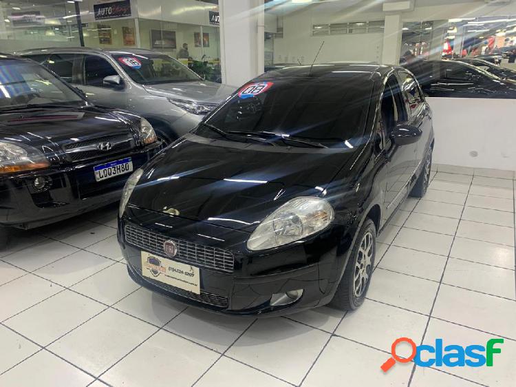 FIAT PUNTO HLX 1.8 FLEX 8V 5P PRETO 2008 1.8 FLEX