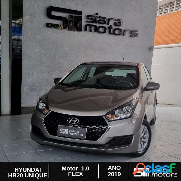 HYUNDAI HB20 UNIQUE 1.0 FLEX 12V MEC. CINZA 2019 1.0 FLEX