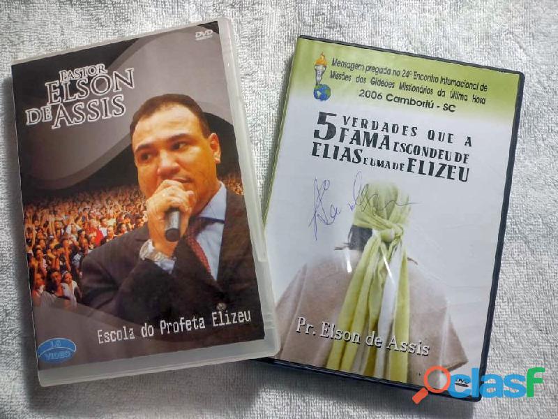 Kit 2 Dvd Evangélicos Pregação Pastor Elson De Assis