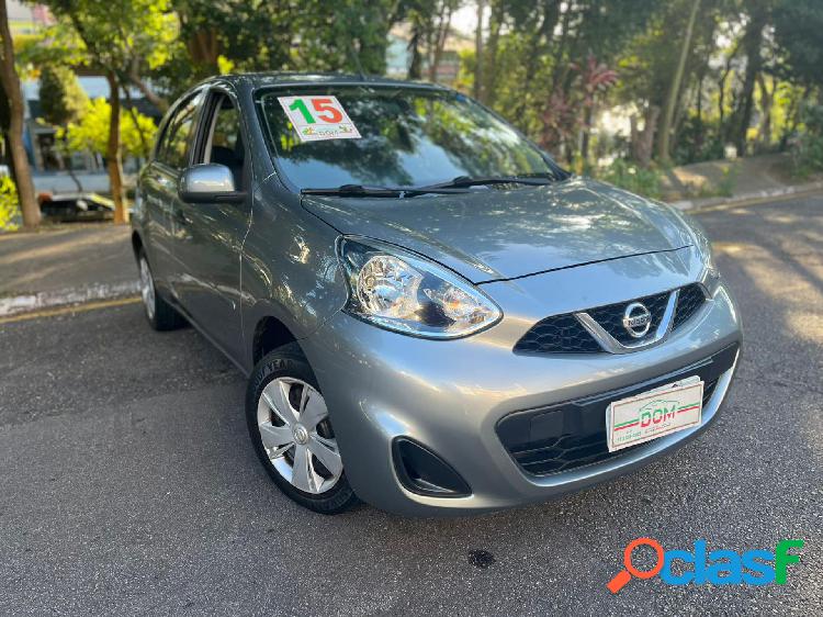 NISSAN MARCH S 1.6 16V FLEX FUEL 5P CINZA 2015 1.6 FLEX