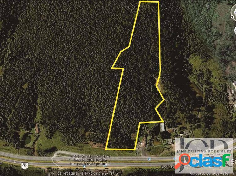 ÁREA 63.202,79 m² às margens da Rod. Regis Bittencourt