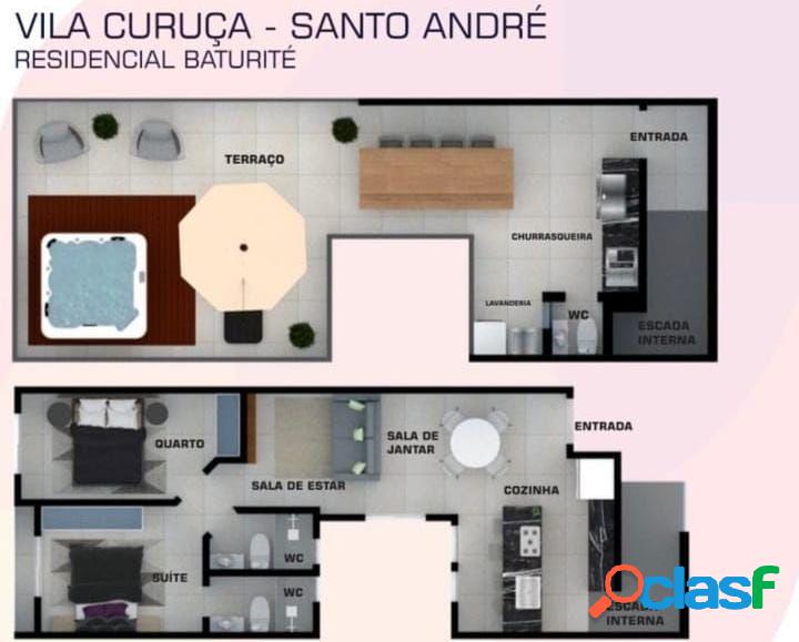 Apto Duplex- 2 dorm. com, 106 m² por R$ 595.000,00 VL