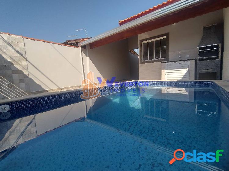 Casa 2 dorm. (1suíte) com piscina R$294.900,00 em Mongaguá