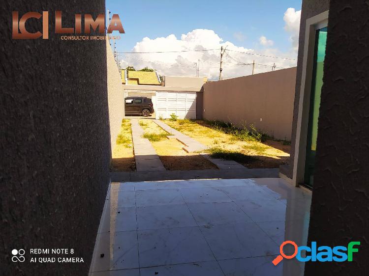Casa nova linear pronta pra morar.