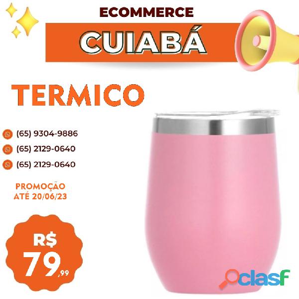 Copo Térmico Rosinha Lindo com a Tampinha de Cima