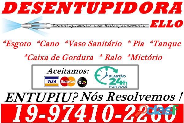 Desentupidora em Campinas 19 97410 2260 Desentupidora Ello