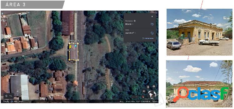 Estação Ferroviária com 362,94 m² em Brotas – SP