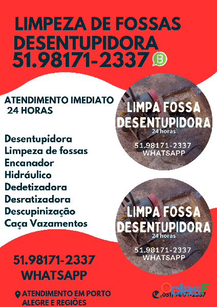 Limpa Fossa Hidrojato Desentupidora Poa RS