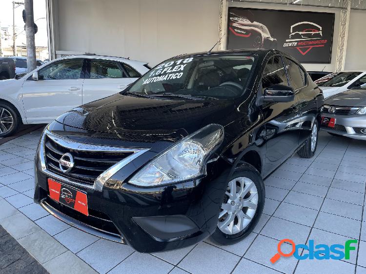 NISSAN VERSA UNIQUE 1.6 16V FLEXSTART 4P AUT. PRETO 2018 1.6