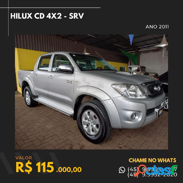 TOYOTA HILUX CD SRV D4-D 4X2 3.0 163CV TDI DIES PRATA 2011