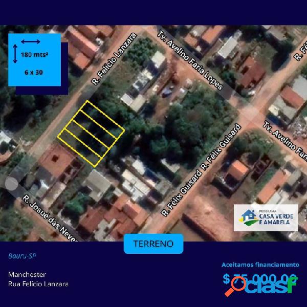 4 lotes com 180m² no Parque Manchester