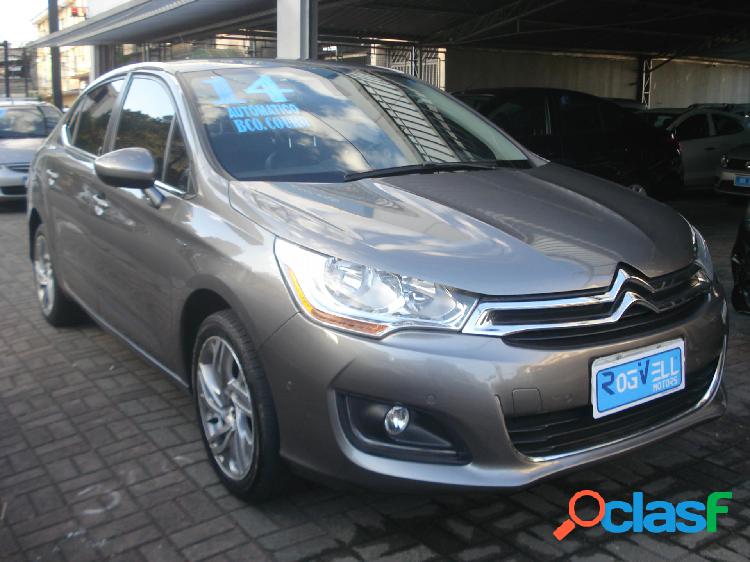 CITROEN C4 LOUNGE EXCLUSIVE 1.6 TURBO 4P AUT. CINZA 2014 1.6