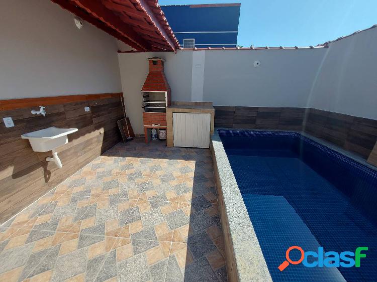 Casa térrea nova com piscina 2 quartos no Itaguai -