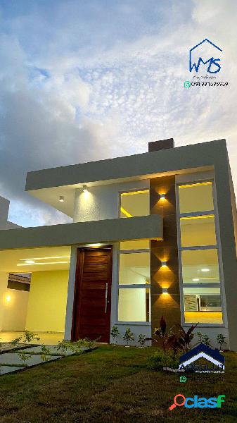 Casa alto padrão com 3/4 sendo 1 suíte e 4 vagas de