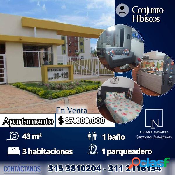 APARTAMENTO CON HERMOSA ZONA SOCIAL PARA LA VENTA