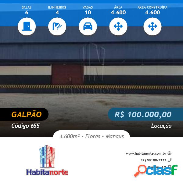 GALPÃO / DEPÓSITO / ARMAZÉM 4.600M² ALUGUEL NO BAIRRO