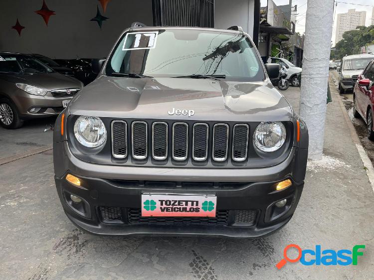 JEEP RENEGADE1.8 4X2 FLEX 16V AUT.(PCD) CINZA 2017 1.8 FLEX