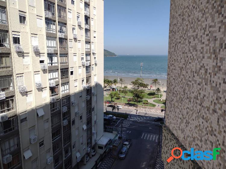 2 dormitórios com vista parcial pro mar em Santos