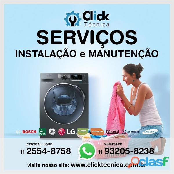 Conserto para lavadoras de roupas: ClickTécnica São Paulo