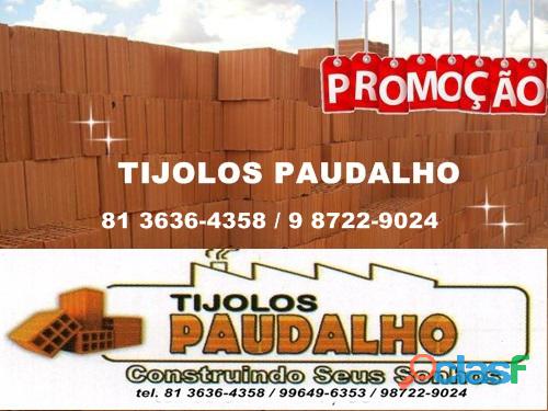 MEGA PROMOÇÃO DE TIJOLOS PARA DOIS IRMÃOS RECIFE PE