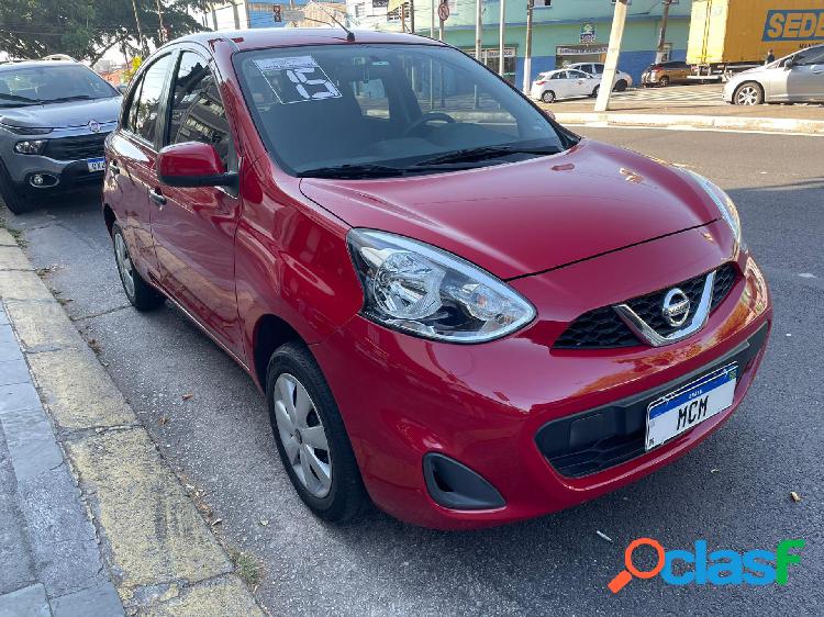 NISSAN MARCH S 1.0 12V FLEX 5P VERMELHO 2015 1.0 FLEX