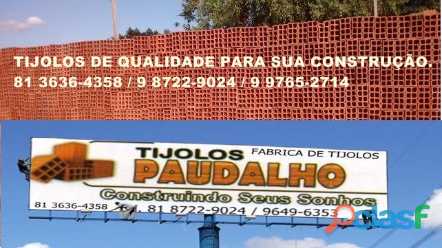 TIJOLOS NA PROMOÇÃO DE VERÃO TIJOLOS PARA PORTO DE