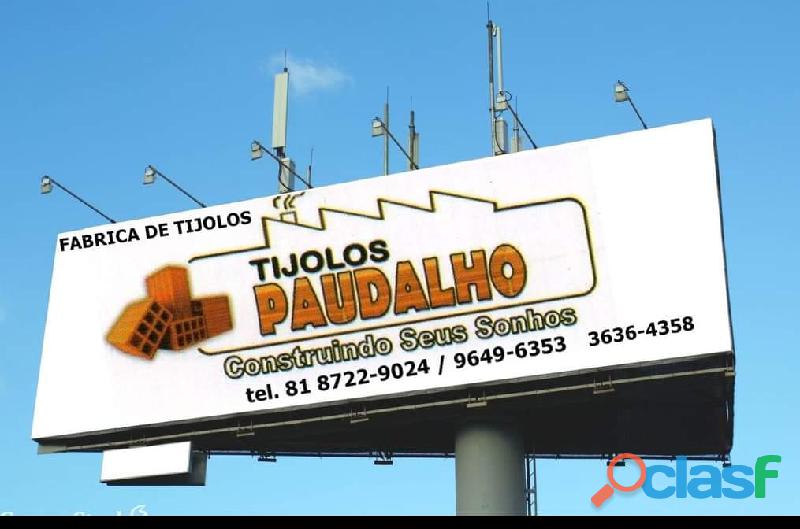TIJOLOS TIPO A PARA PEROBA PE 81 3636 4358