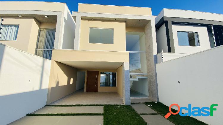 CASA COM 3 SUÍTES E ÁREA GOURMET COMPLETA NO BAIRRO SIM