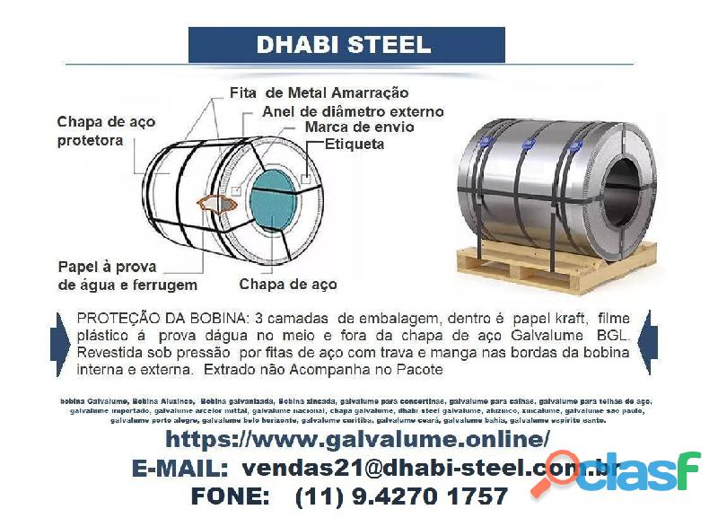 Dhabi Steel é Aço no Brasil