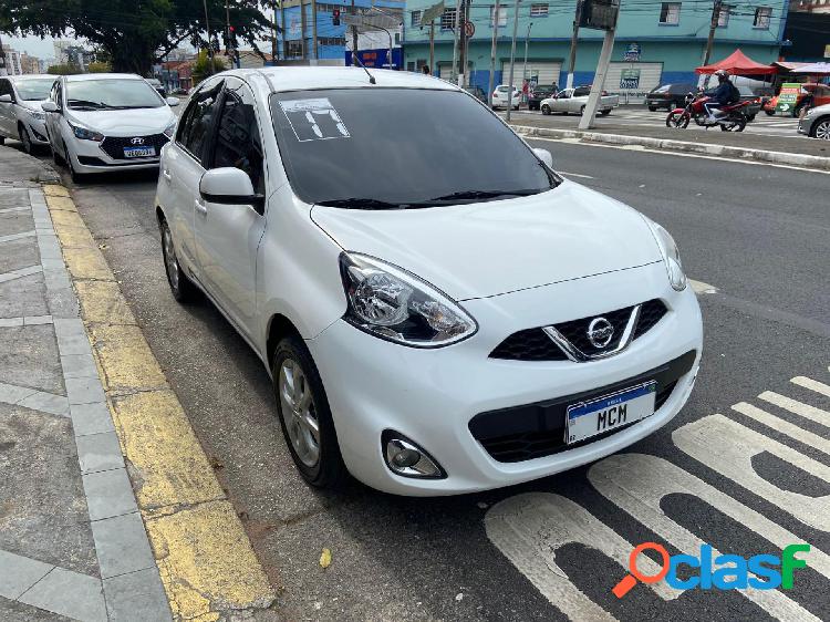 NISSAN MARCH SV 1.0 12V FLEX 5P BRANCO 2017 1.0 FLEX