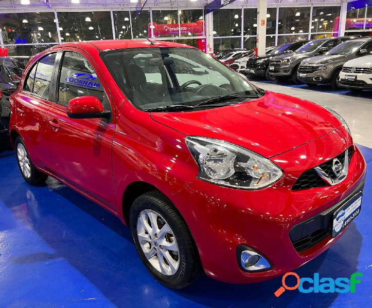 NISSAN MARCH SV 1.0 12V FLEX 5P VERMELHO 2016 1.0 FLEX