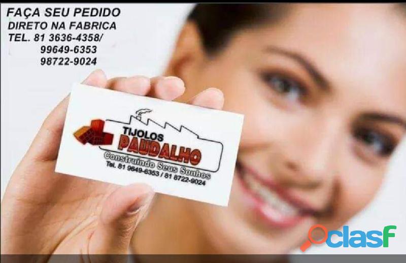 SUPER PROMOÇÃO DE TIJOLOS PARA IGARASSU PE 81 3636 4358