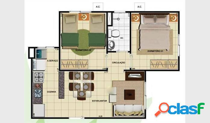 Apartamento Semi-Mobiliado em Condomínio Completo | Venda
