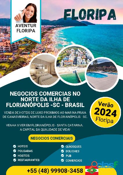 Hotel luxuoso na praia de Canasvieiras em Florianópolis SC