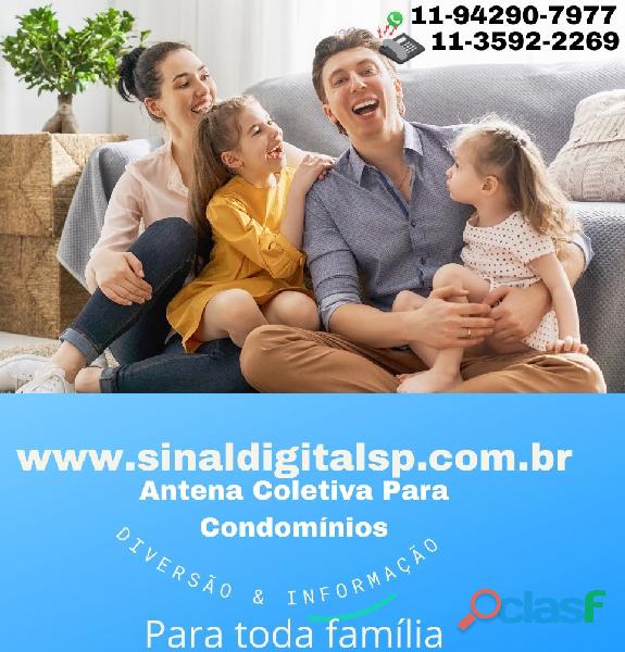 Instalação de Antena Digital no Butantã