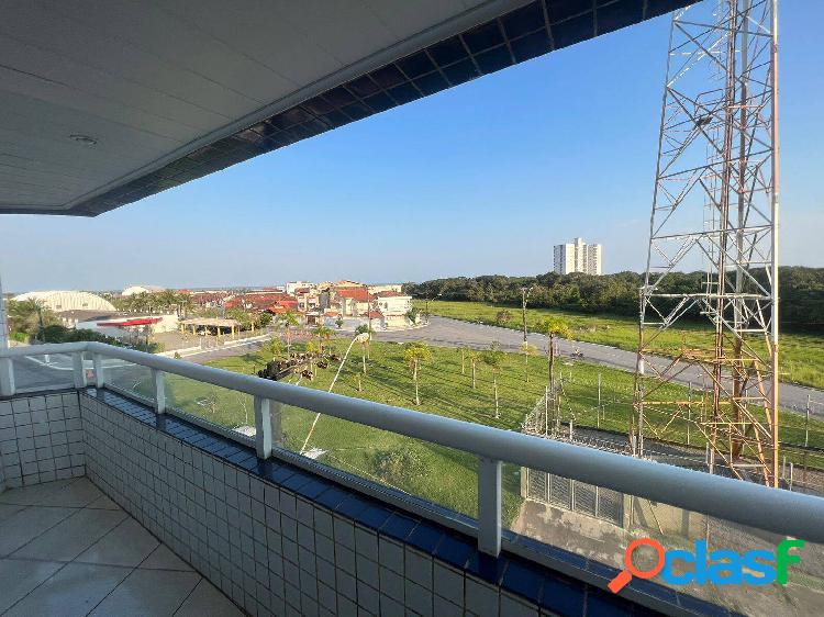 Apartamento em Praia Grande na Mirim com vista mar. Sendo 2