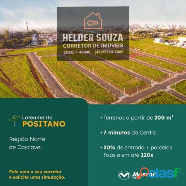 lote terrreno no positano em cascavel