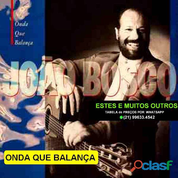 CDs do CANTOR JOÃO BOSCO 08 TÍTULOS ESTÃO COMO NOVOS.