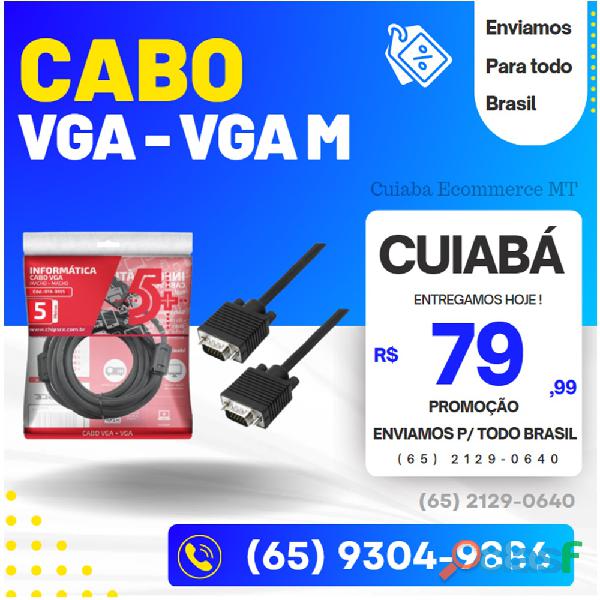 Cabo Vga Macho x Macho com Filtro 5,0 Metros