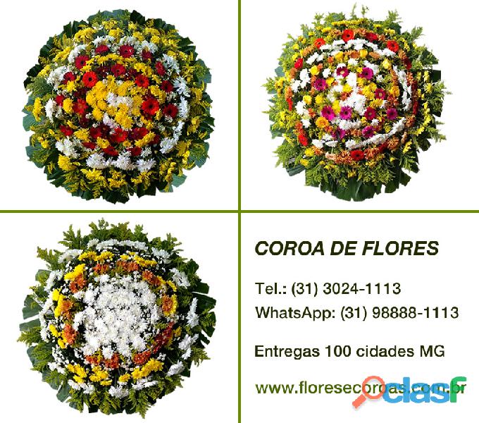 Coroa de flores Consolação BH floricultura BH entrega
