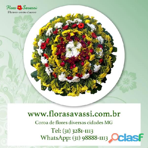 Coroa de flores velório Belo Vale Santa Luzia MG