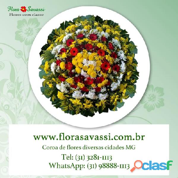 Coroa de flores velório Parque Cachoeira em Betim MG