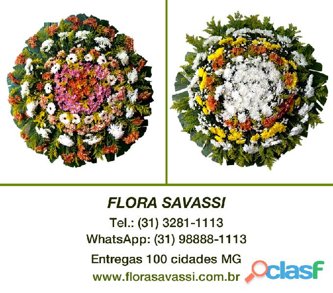Coroa de flores velório da Saudade em Divinópolis MG