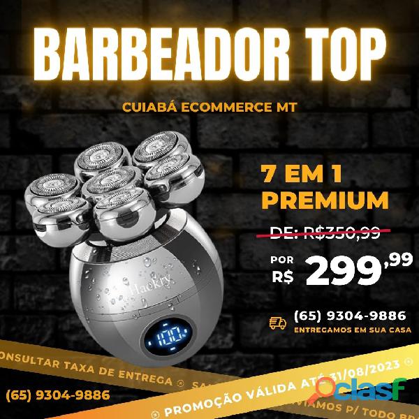 Cortador 6 em 1 Barber 1.7D Display Led Corta Barba