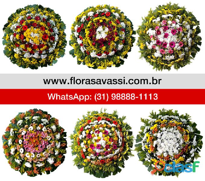Mario Campos MG coroa de flores Velório Funerária Memorial