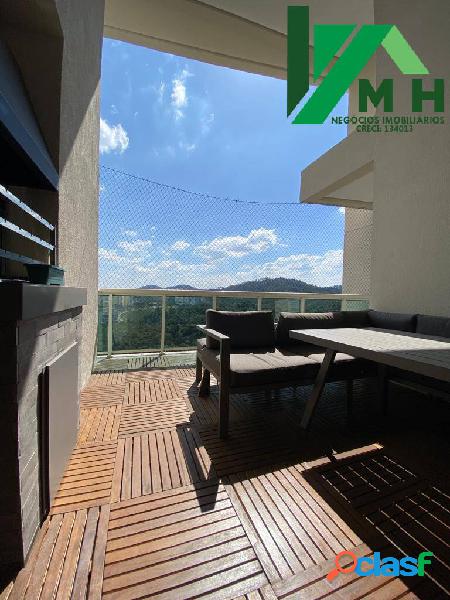 Apartamento face norte linda vista, Ed Premium Tamboré