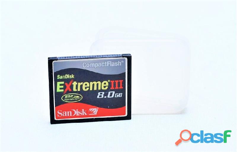 Cartão de memória Compact Flash Sandisk EXTREME III 8Gb